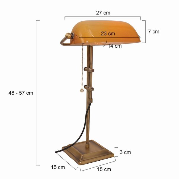 Steinhauer Moderne tafellamp Ancilla brons