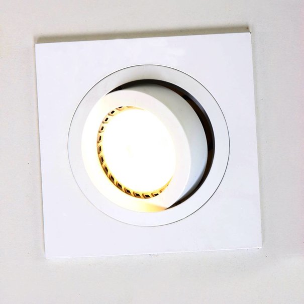 Steinhauer Moderne Inbouwspot Square vierkant wit