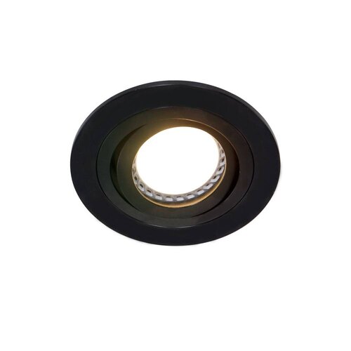 Moderne Inbouwspot Round rond zwart