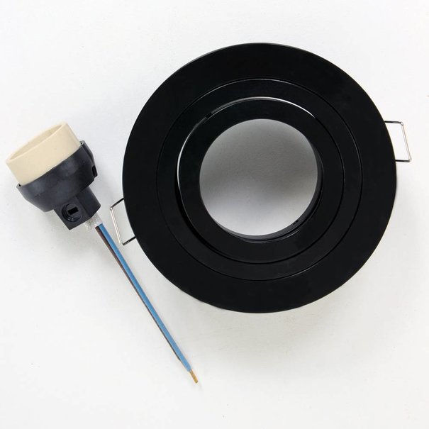 Steinhauer Moderne Inbouwspot Round rond zwart