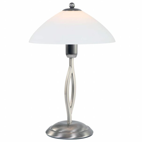 Steinhauer Klassieke Retro tafellamp Capri staal