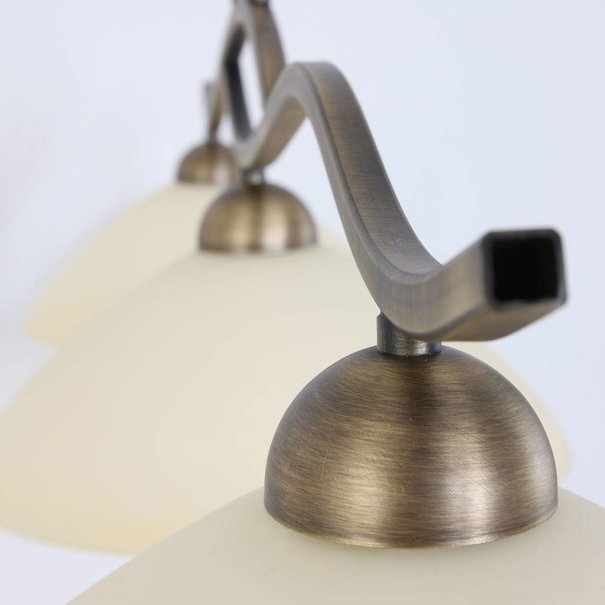 Steinhauer Klassieke hanglamp Capri 3-lichts brons