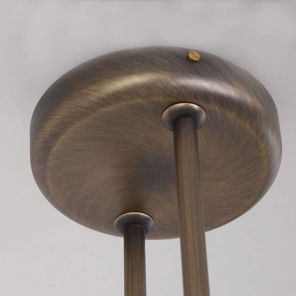 Steinhauer Klassieke hanglamp Capri 3-lichts brons