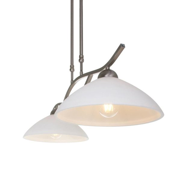 Steinhauer Klassieke - Hanglamp - Staal - 2 lichts - Capri