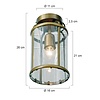 Steinhauer Klassieke plafondlamp Pimpernel glas brons