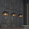 BelaLuz Industriële hanglamp Pipe 3-lichts zwart