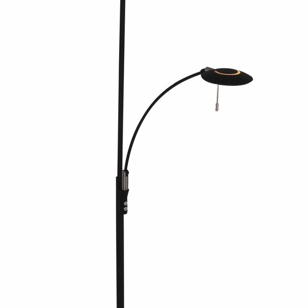 Steinhauer Moderne vloerlamp Zenith Met leeslamp zwart
