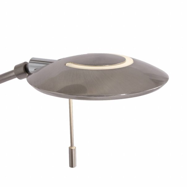 Steinhauer Moderne vloerlamp Zenith Met leeslamp staal