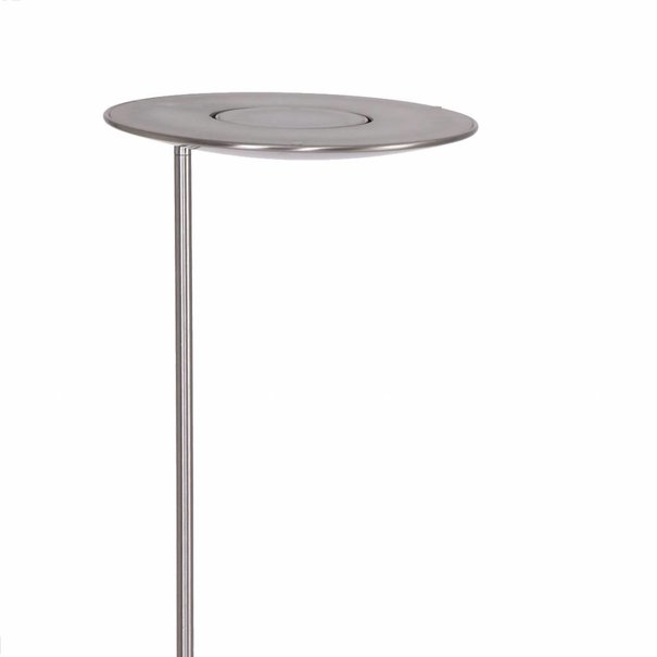 Steinhauer Moderne vloerlamp Zenith Met leeslamp staal