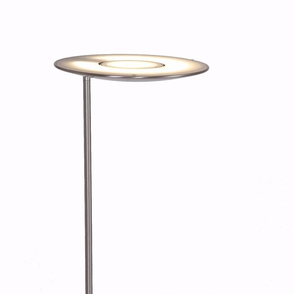 Steinhauer Moderne vloerlamp Zenith Met leeslamp staal