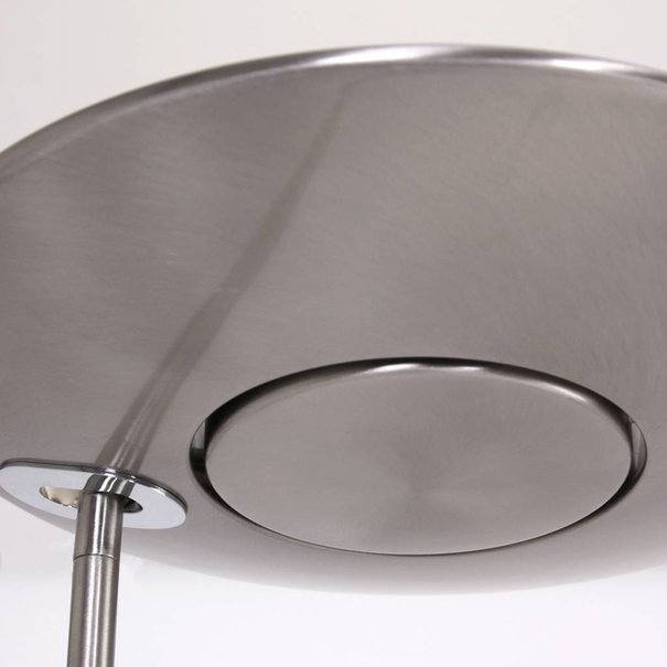 Steinhauer Moderne vloerlamp Zenith Met leeslamp staal