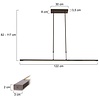 Steinhauer Moderne hanglamp Zelena 122 cm staal