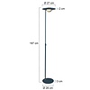 Steinhauer Moderne vloerlamp Zenith Uplighter zwart