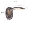 Steinhauer Moderne wandlamp Zenith LED staal