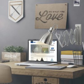 Wandlamp Spring Staal