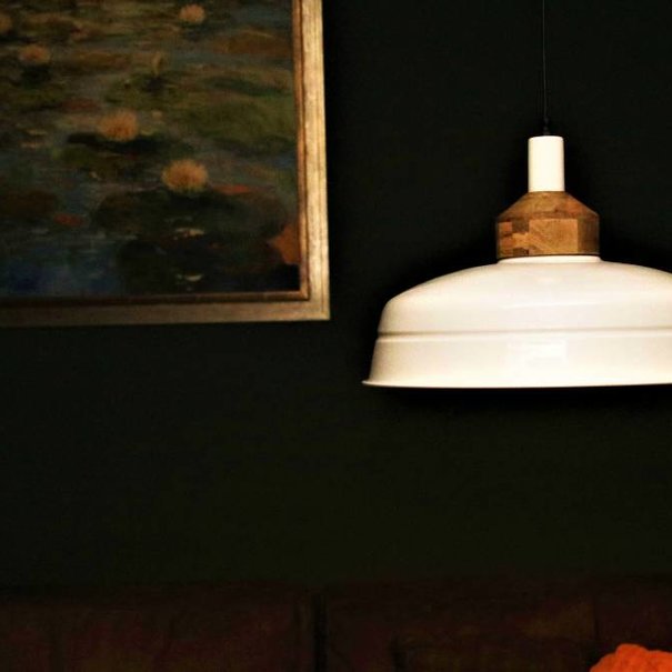BelaLuz Landelijke hanglamp Helsinki Hout wit