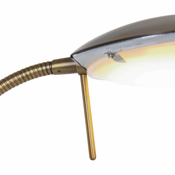 Mexlite Klassieke tafellamp Finn LED brons