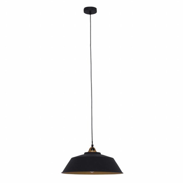 Mexlite Industriële hanglamp Nové 1-lichts zwart