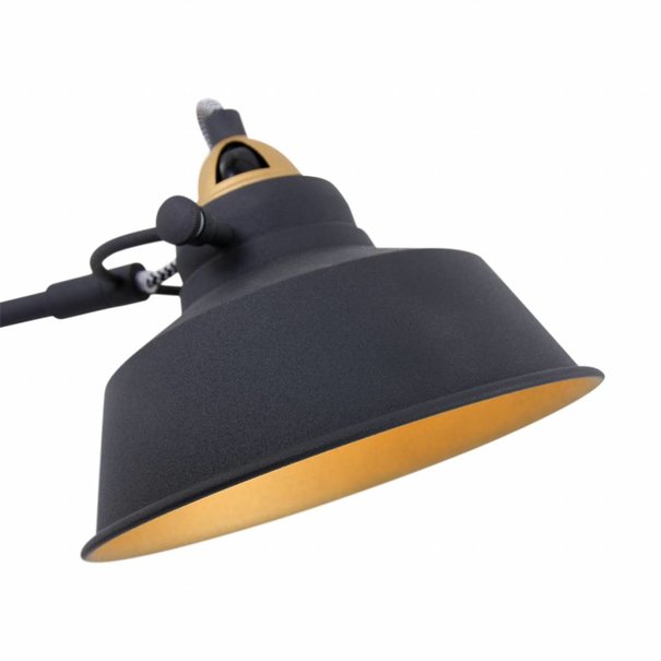 Mexlite Industriële tafellamp Nové zwart