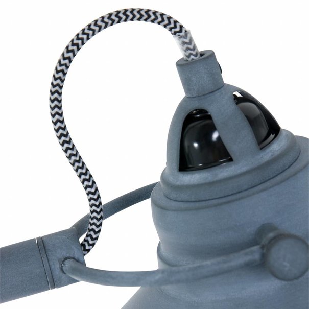 Mexlite Industriële vloerlamp Nové grijs