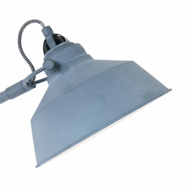 Mexlite Industriële vloerlamp Nové grijs