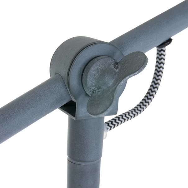 Mexlite Industriële vloerlamp Nové grijs