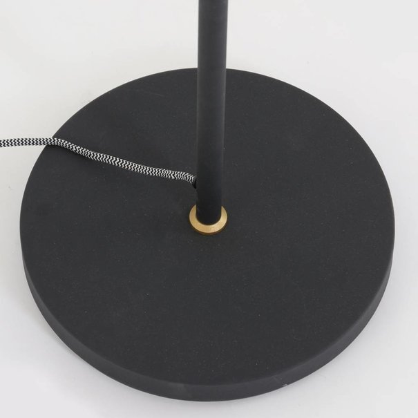 Mexlite Industriële vloerlamp Nové zwart