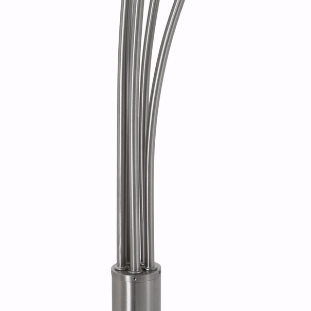 Mexlite Moderne vloerlamp Springfield 5-lichts staal