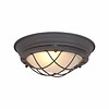 Mexlite Industriële plafondlamp Kaj 1-lichts bruin