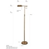 Mexlite Moderne vloerlamp Karl LED brons