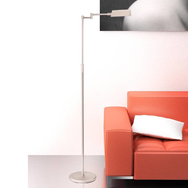 Mexlite Moderne vloerlamp Karl LED staal