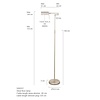 Mexlite Moderne vloerlamp Karl LED staal