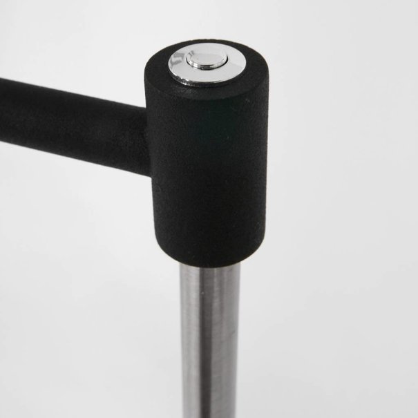 Mexlite Moderne vloerlamp Karl LED zwart