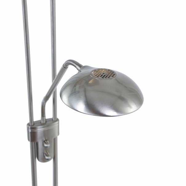 Mexlite Moderne vloerlamp Biron LED staal