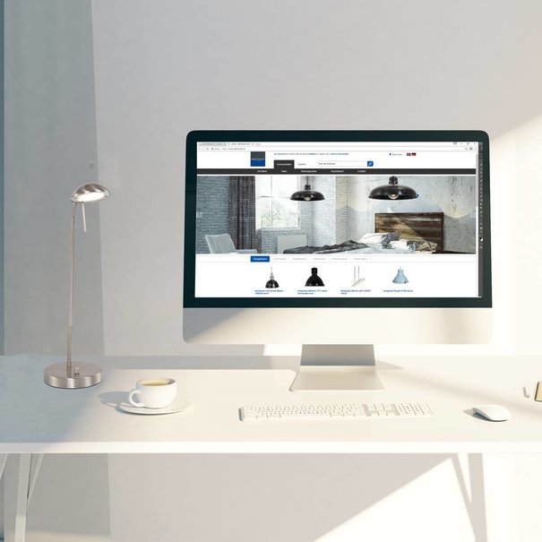 Mexlite Moderne tafellamp Anna LED staal