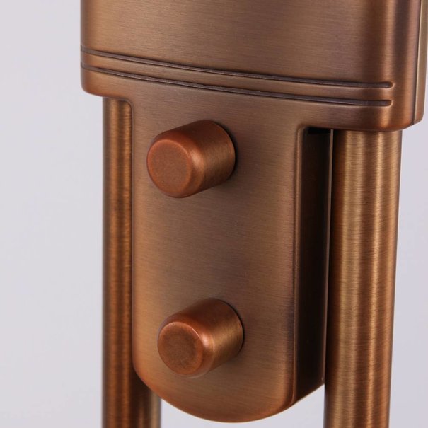 Mexlite Klassieke vloerlamp Biron LED brons