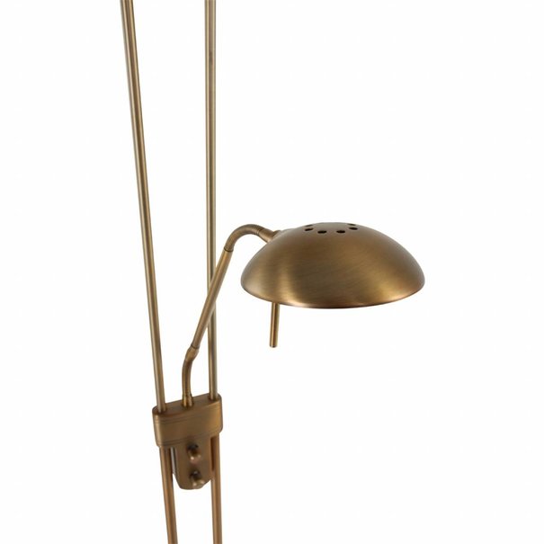 Mexlite Klassieke vloerlamp Biron LED brons