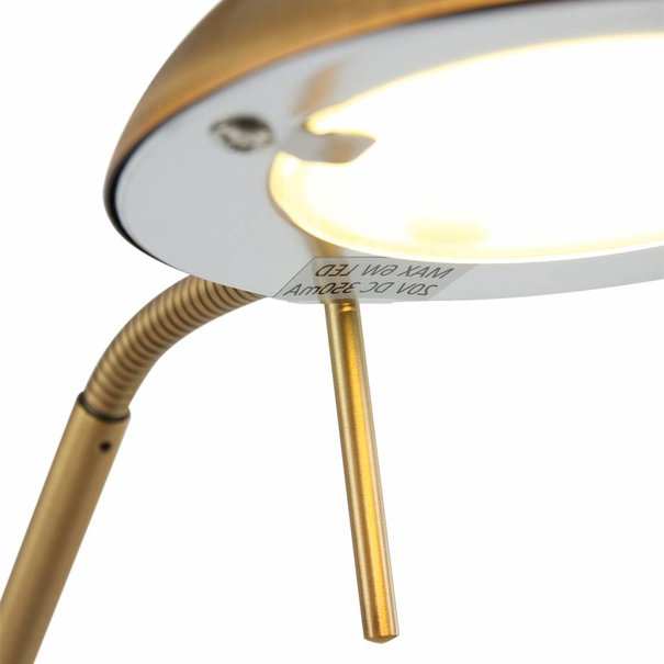 Mexlite Klassieke vloerlamp Anna LED brons