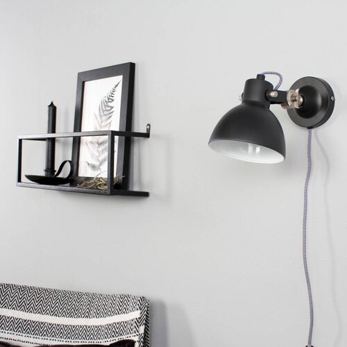 Moderne wandlamp Dominique zwart