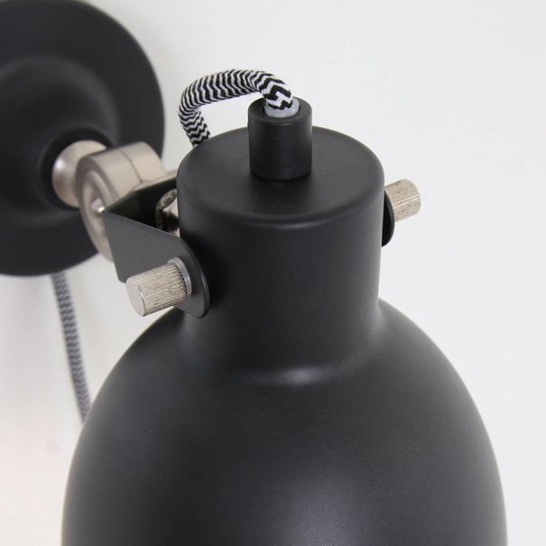 Mexlite Moderne wandlamp Dominique zwart