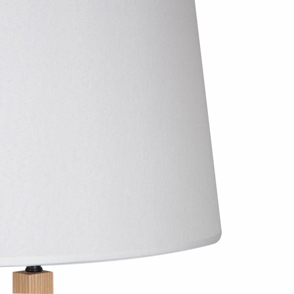 Mexlite Landelijke vloerlamp Bess Hout wit
