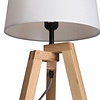 Mexlite Landelijke tafellamp Bess Hout wit