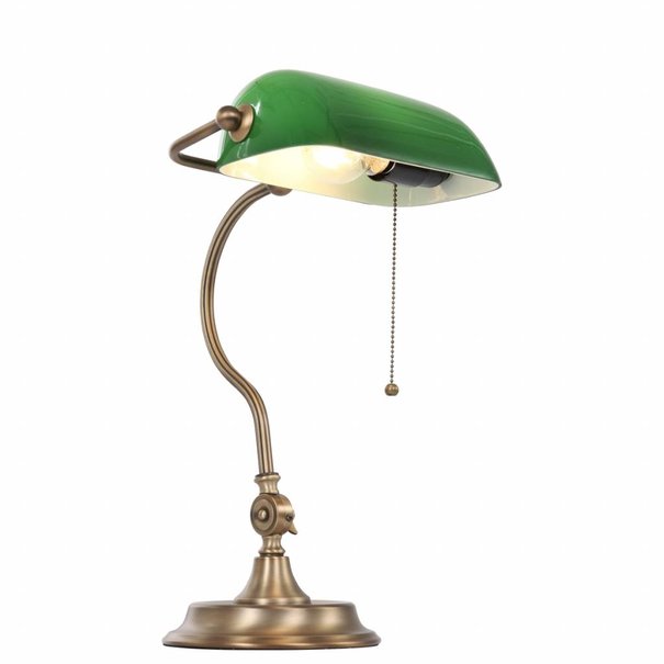 Mexlite Klassieke Bankierslamp Calais brons