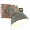 Mexlite Landelijke wandlamp Gearwood 1-lichts groen