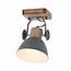 Mexlite Landelijke - Wandlamp - Grijs - 1 lichts - Gearwood