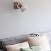 Mexlite Landelijke wandlamp Gearwood 1-lichts wit