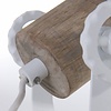 Mexlite Landelijke wandlamp Gearwood 1-lichts wit