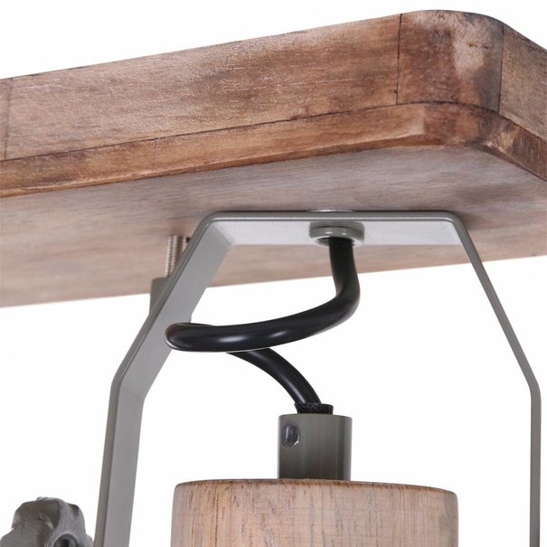 Mexlite Landelijke opbouwspot Gearwood 2-lichts groen