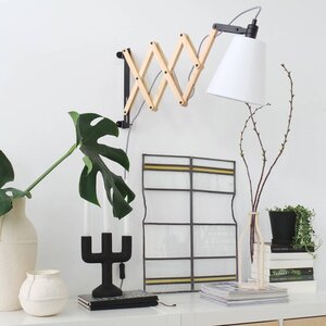 Mexlite Landelijke wandlamp Liv uittrekbaar wit