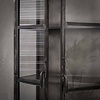 BelaLuz Industriële vitrinekast Kite 190 cm gun metal
